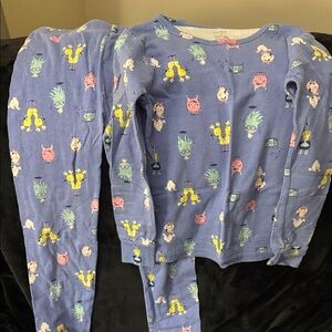Carter's Blue Pajama Set with Playful Characters